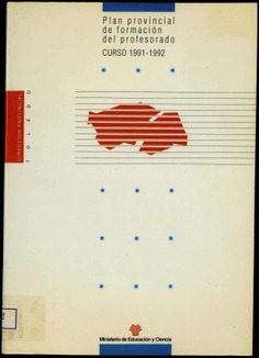 Plan provincial de formación del profesorado. Curso 1991-1992 (Toledo)