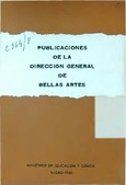 Publicaciones de la Dirección General de Bellas Artes