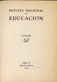 Revista nacional de educación nº 57. 1945