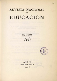 Revista nacional de educación nº 56. 1945