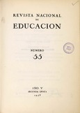 Revista nacional de educación nº 55. 1945