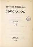 Revista nacional de educación nº 54. 1945