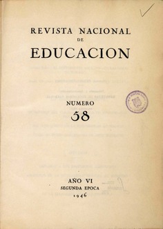 Revista nacional de educación nº 58. 1946