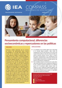 IEA Compass. Briefs in Education 12. Pensamiento computacional, diferencias socioeconómicas y repercusiones en las políticas