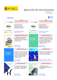 Boletín de novedades nº 31. Enero-Febrero 2021. Ministerio de Educación y Formación Profesional