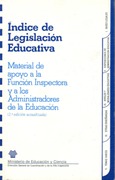Índice de legislación educativa (año 1989). Material de apoyo a la función inspectora y a los administradores de la educación