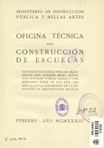 Oficina técnica para construcción de escuelas