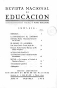 Revista nacional de educación nº 46. Octubre 1944