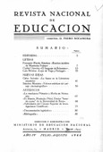 Revista nacional de educación nº 43-44. Julio-Agosto 1944
