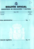 Boletín Oficial del Ministerio de Educación y Cultura año 1999-2. Actos Administrativos. Números del 5 al 12 más 3 números extraordinarios
