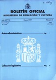 Boletín Oficial del Ministerio de Educación y Cultura año 1997-1. Actos Administrativos. Números del 1 al 4 más 5 números extraordinarios