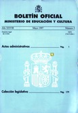 Boletín Oficial del Ministerio de Educación y Cultura año 1997-2. Actos Administrativos. Números del 5 al 12 más 1 número extraordinario y 2 suplementos