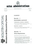 Boletín Oficial del Ministerio de Educación y Ciencia año 1995-2. Actos Administrativos. Números del 19 al 52 más 4 números extraordinarios