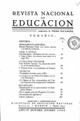 Revista nacional de educación nº 47-48. Noviembre-Diciembre 1944