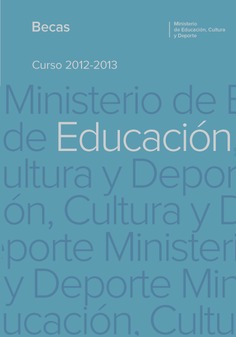 Becas. Curso 2012/2013