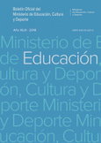 Boletín Oficial del Ministerio de Educación, Cultura y Deporte año 2018. Actos Administrativos. Números del 1 al 4