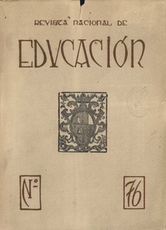 Revista nacional de educación nº 76. 1948