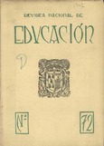 Revista nacional de educación nº 72. 1947