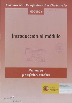 Formación profesional a distancia. Paneles prefabricados