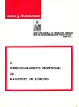 El perfeccionamiento profesional del magisterio en ejercicio