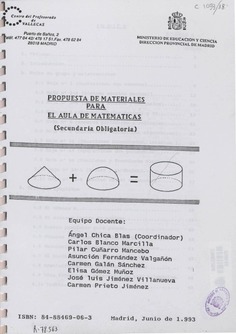 Propuesta de materiales para el aula de matemáticas. (Secundaria Obligatoria)