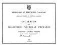 Primer escalafón del Magisterio Nacional Primario. Maestras, 1946. Folleto 4 (fascículo 1)