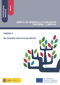 Enseñanzas iniciales: Nivel I. Ámbito de Desarrollo e Iniciativa Personal y Laboral. Unidad 4. Me organizo para buscar empleo