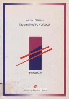 Literatura española y universal. Materiales didácticos. Bachillerato