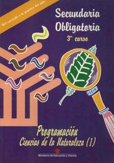 Programación. Ciencias de la naturaleza (1). Educación secundaria obligatoria. 3er. curso