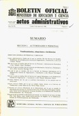Boletín Oficial del Ministerio de Educación y Ciencia año 1986. Actos Administrativos. Números del 1 al 52 más 2 números extraordinarios e índice 4º trimestre 1985
