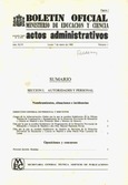 Boletín Oficial del Ministerio de Educación y Ciencia año 1985-1. Actos Administrativos. Números del 1 al 25 más 2 números extraordinarios e índices del 4º trimestre 1984 y 1º trimestre 1985