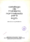 Catálogo de mobiliario normalizado para E.G.B.