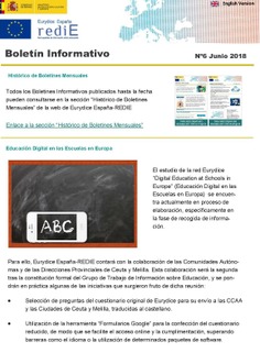 Boletín informativo nº 6 Junio 2018. Eurydice España - rediE