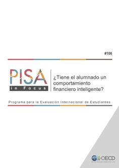 PISA in Focus 106. ¿Tiene el alumnado un comportamiento financiero inteligente?