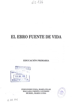 El Ebro fuente de vida. Educación Primaria