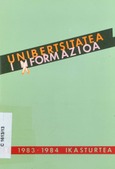 Unibertsitatea informazioa. 1983-1984 ikasturtea