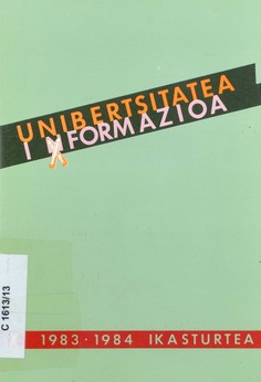 Unibertsitatea informazioa. 1983-1984 ikasturtea