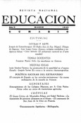 Revista nacional de educación nº 15. Marzo 1942
