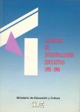 Catálogo de investigaciones educativas 1995-1996