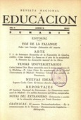 Revista nacional de educación nº 4. Abril 1941