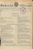 Boletín Oficial del Ministerio de Educación Nacional año 1961-2. Resoluciones Administrativas. Números del 27 al 52 e índice 2º trimestre