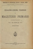 Escalafón General Fusionado del Magisterio Primario con arreglo a su situación en 1º de enero de 1912. Maestras.