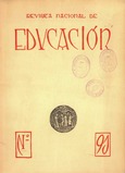 Revista nacional de educación nº 91. 1949