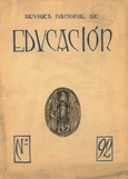 Revista nacional de educación nº 92. 1949