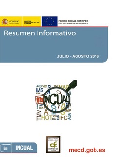 Resumen Informativo. Julio-Agosto 2016. INCUAL