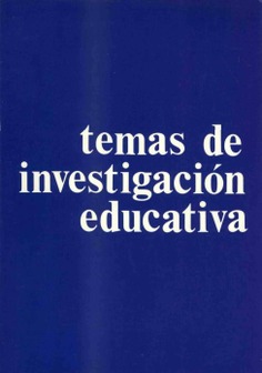 Temas de investigación educativa