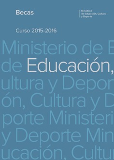 Becas. Curso 2015/2016