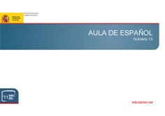 Aula de español nº 13