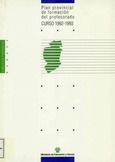Plan provincial de formación del profesorado. Curso 1992-1993. Dirección Provincial de Burgos