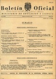 Boletín Oficial del Ministerio de Educación y Ciencia año 1970-2. Resoluciones Administrativas. Números del 27 al 52 e índice 2º trimestre